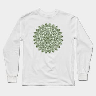 Mandala (green) Long Sleeve T-Shirt